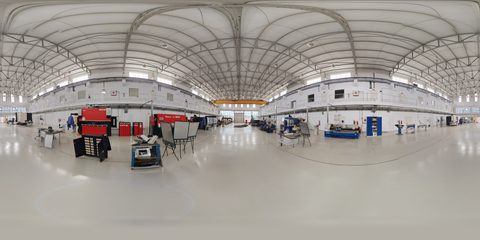 Vue 360° du centre avant de l'atelier SMRIS